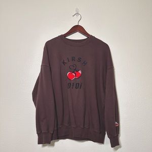Brown Sweater with Cherries